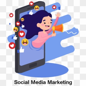 Marketing - Social Media Marketing Png, Transparent Png - social media marketing png