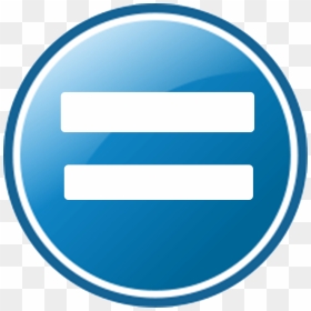 Equals Sign Circle Clipart, HD Png Download - equal png