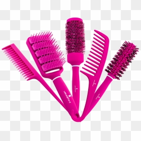 Transparent Pink Hair Png - Lee Stafford Hair Brush, Png Download - hair brush png