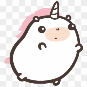 #kawaii #unicorn #cute #chubby #fat #horn #magic #magical - Kawaii Cute Unicorn Drawings, HD Png Download - kawaii cat png