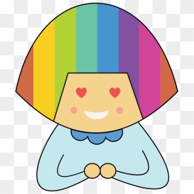 Crazy Clipart Transparent - Rainbow Hair Clipart, HD Png Download - crazy hair png