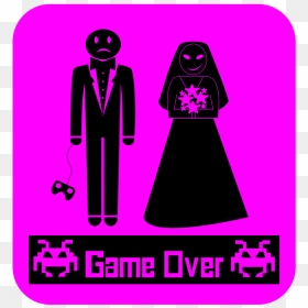 Game Over Boda Svg Clip Arts - Game Over Wedding, HD Png Download - boda png