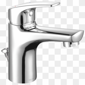 Single Handle Bathroom Faucet Modern, HD Png Download - faucet png