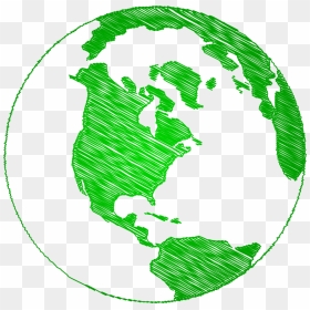 Simple Earth Sketch - World Black And White Png, Transparent Png - sketch png