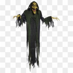 Creepy Witch Transparent Image - Animated Halloween Witch, HD Png Download - halloween witch png