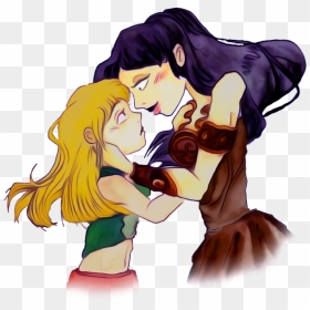 The Love These Two Have For Each Other Is Too Beautiful - Xena Lesbian Art, HD Png Download - crazy hair png