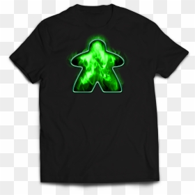 Green Fire Meeple - T Shirt Fiat 127, HD Png Download - meeple png