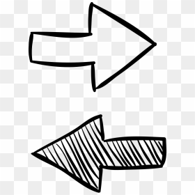 Transparent Opposite Arrows - Arrows Sketch Png, Png Download - sketch png