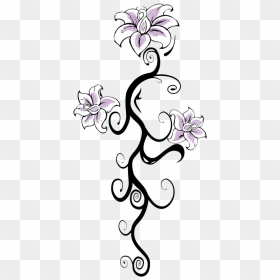 Flower Background Tattoo Designs, HD Png Download - mi bautizo png