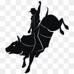 Cowboys Rodeo Png - Bull Rider Silhouette Png, Transparent Png - rodeo png