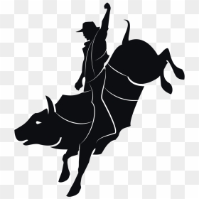 Cowboys Rodeo Png - Bull Rider Silhouette Png, Transparent Png - vhv