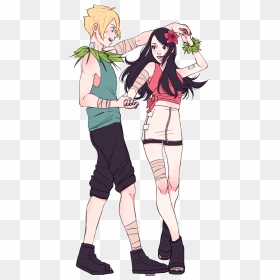 Boruto Y Sarada Love, HD Png Download - naruto uzumaki png