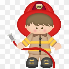 Cute Fireman Clip Art, HD Png Download - fireman png