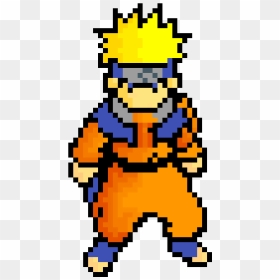Pixel Art Naruto, HD Png Download - naruto uzumaki png