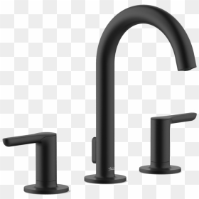 Studio S Widespread Faucet In Matte Black - Black Bathroom Faucet Png, Transparent Png - faucet png
