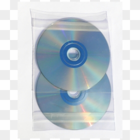 2 Cds Or Dvds In Pvc Sleeve With 2 Adhesive Strip - Circle, HD Png Download - cds png