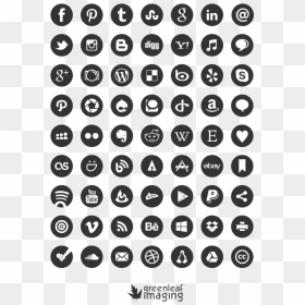 Social Media Icons - Icons For Resume Free, HD Png Download - social media buttons png