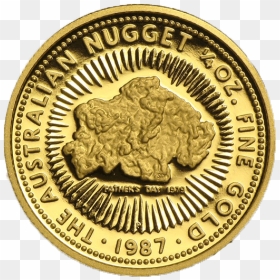 Australia 5 Dollar Gold Coin Whiptail Wallaby, HD Png Download - gold nugget png