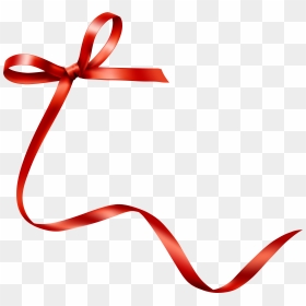 Ribbon Hand Red Bow Tie Transprent Png - Red Ribbon Drawing, Transparent Png - moño png