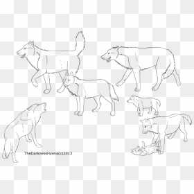 Nuclear Drawing Wolf Pack Png Transparent Download - Line Art, Png Download - wolf pack png