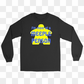 Load Image Into Gallery Viewer, Meeple Person Long - Long-sleeved T-shirt, HD Png Download - meeple png