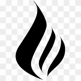 Fire Logo Black And White, HD Png Download - fogo png