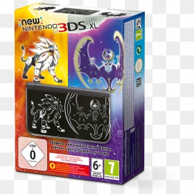 New Nintendo 3ds Xl Solgaleo And Lunala Limited Edition - New Nintendo 3ds Xl Solgaleo And Lunala, HD Png Download - lunala png