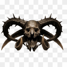 Awesome Skull Png - Demon Skull Png, Transparent Png - skull .png