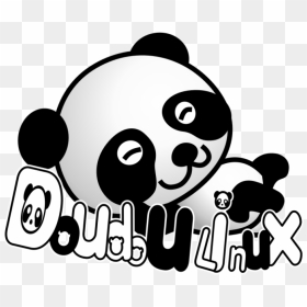 Doudou Linux Panda Png Clip Arts - Cute Panda Transparent Background, Png Download - linux png
