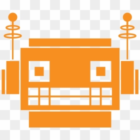 Robot Head Orange , Png Download, Transparent Png - robot head png