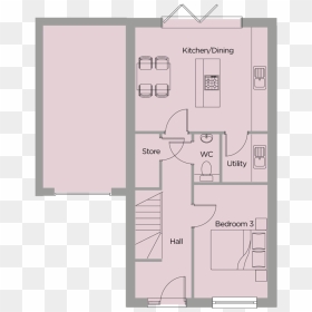 Meadow View Floorplans The Birch 1 - Floor Plan, HD Png Download - birch png