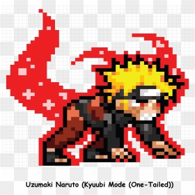 Naruto Excel Pixel Art, HD Png Download - naruto uzumaki png