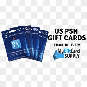 Us Psn Gift Cards 24 7 Email Delivery Mygiftcardsupply - Banner, HD Png Download - gift cards png