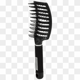 Curved Brush, HD Png Download - hair brush png