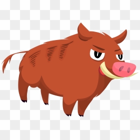 Domestic Pig Clip Art - Domestic Pig, HD Png Download - hog png