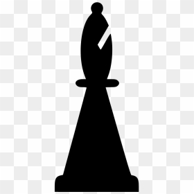 Chess Bishop Black - Black Bishop Chess Piece Transparent, HD Png Download - meeple png