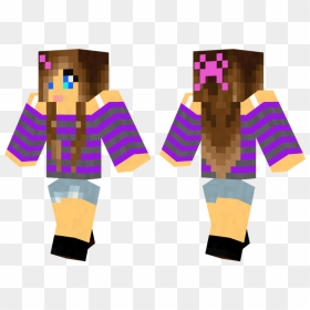 Character Name Minecraft Girls , Png Download - Minecraft Mobile Skins Girl, Transparent Png - minecraft character png