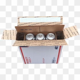 6 Pack Usps Flat Rate Can Shipper - Wood, HD Png Download - usps png