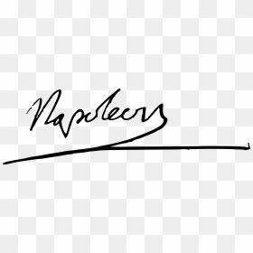 Napoleon Bonaparte Signature, HD Png Download - napoleon png