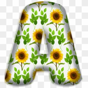 Alfabeto Florido Girassol Png, Transparent Png - girasol png