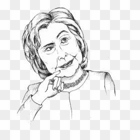 Hillary Clinton Just Panders To Her Audience The Vermont - Png Face Sketch, Transparent Png - hillary png