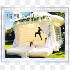 The Tropical Plunge Inflatable Water Slide - White Wedding Bouncy Castle, HD Png Download - water slide png