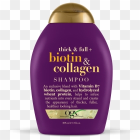 Ogx Thick & Full Biotin & Collagen Shampoo, , Png Download - Ogx Biotin, Transparent Png - shampoo png