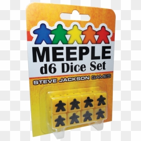 Steve Jackson Games Meeple D6 Dice Set, HD Png Download - meeple png