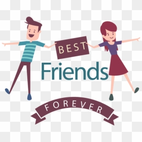 Best Friend Vector Png , Png Download - Best Friend Png Text, Transparent Png - friend png