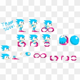 Sonic Sprite Sheet Png, Transparent Png - sonic sprite png