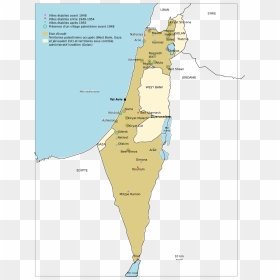 Israel Map 2019, HD Png Download - israel png