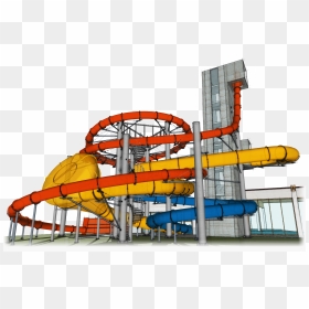 Roller Coaster, HD Png Download - water slide png