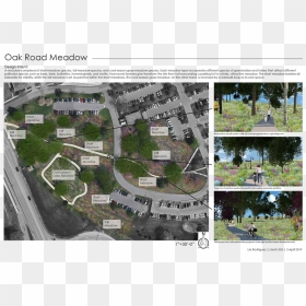 A Student’s Illustration Of The Oak Road Meadow Project - Landscape Architecture Project Show, HD Png Download - meadow png