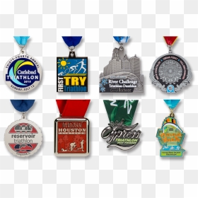 Triathlon Custom Medals Collection - Emblem, HD Png Download - medals png